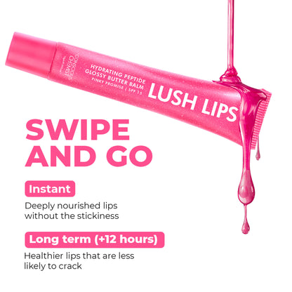 Conscious Chemist Multi Peptide & Shea Butter Lip Balm with SPF15 - Pinky Promise