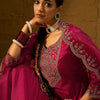 Dhiyona IE Floral Embroidered Sweetheart Neck Straight Kurta With Trousers & Dupatta