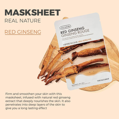 The Face Shop Real Nature Face Mask - Red Ginseng