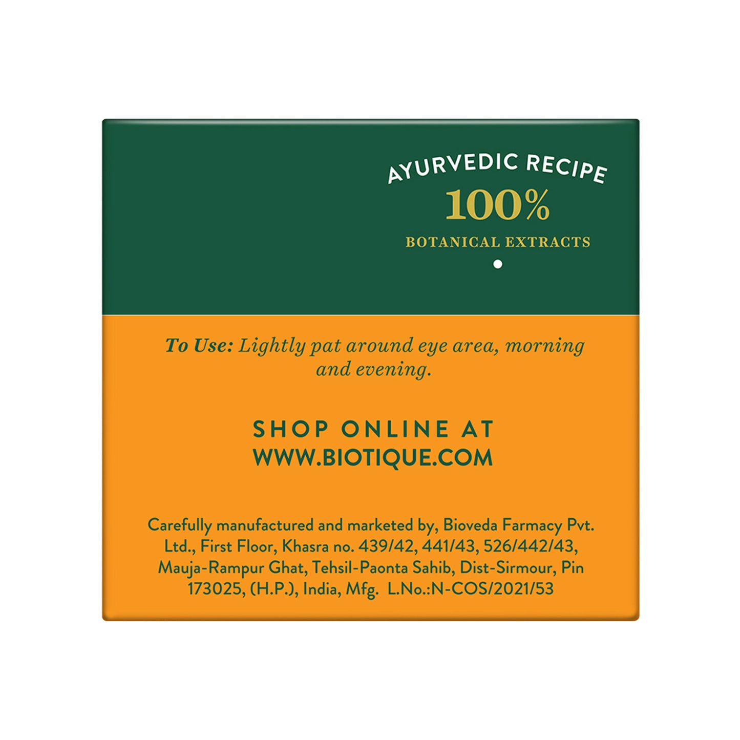Biotique Bio Almond Anti-Ageing Eye Cream