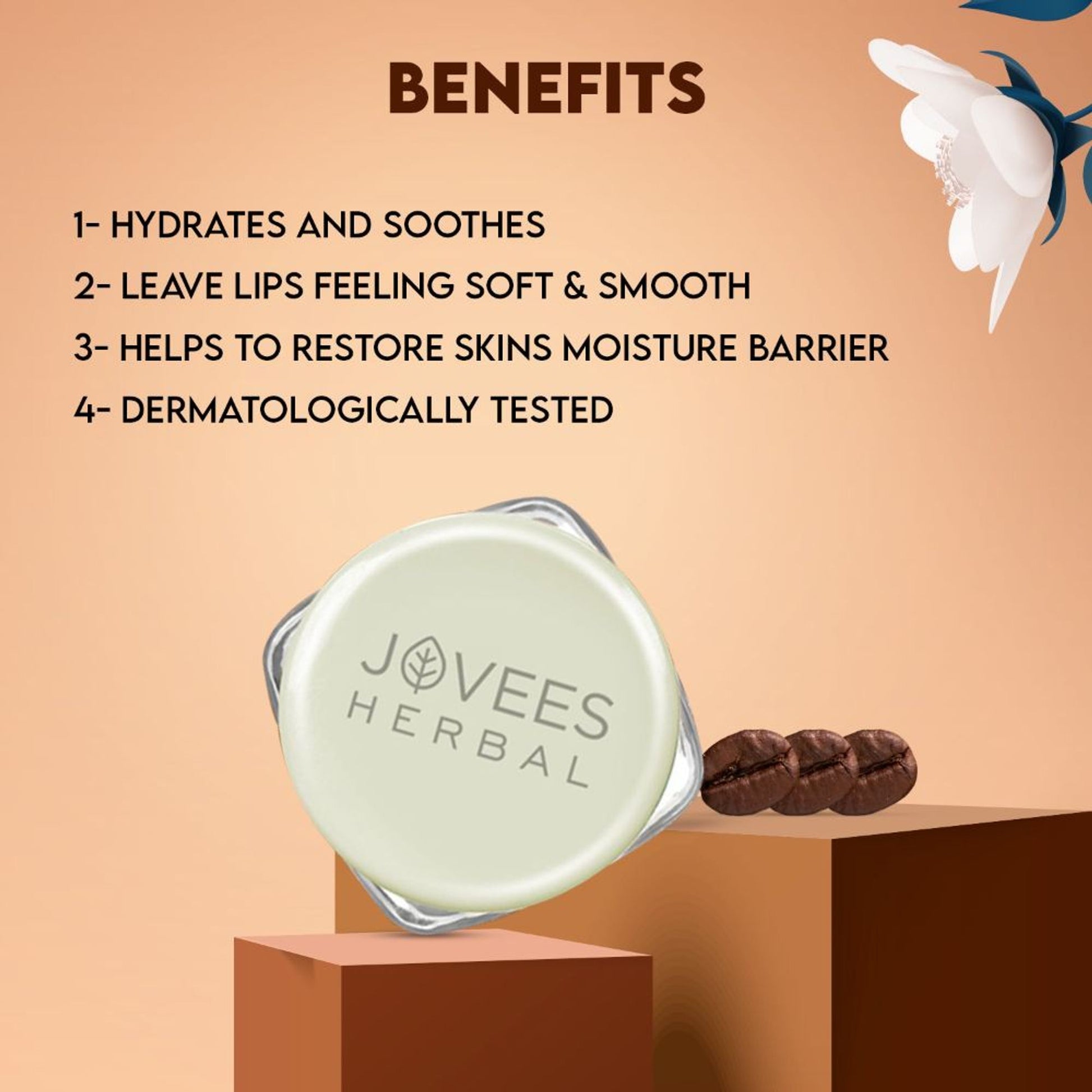 Jovees Herbal Coffee Exfoliating Lip Scrub