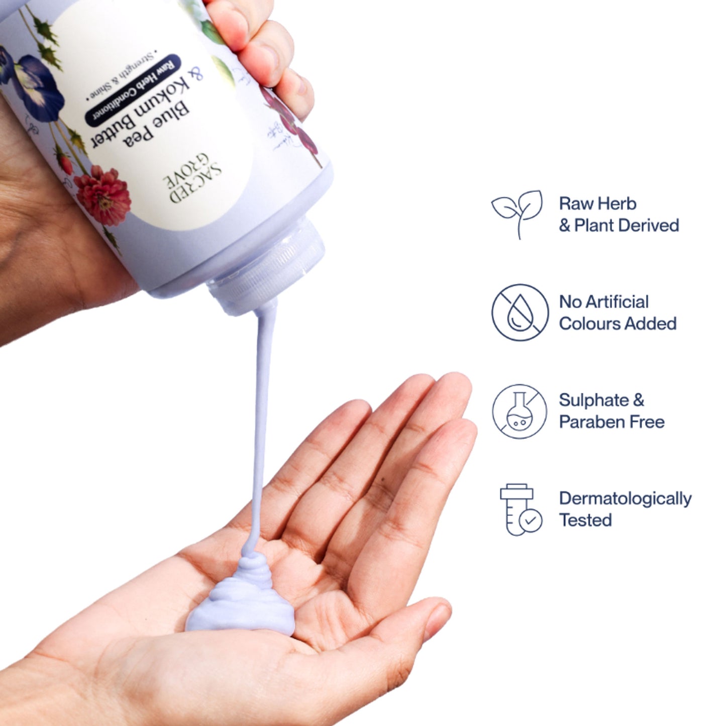 Sacred Grove Blue Pea & Kokum Butter Conditioner For Strength & Shine