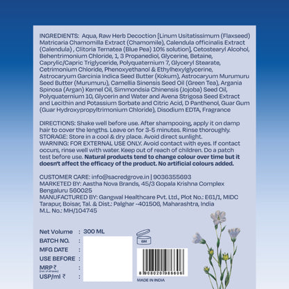 Sacred Grove Blue Pea & Kokum Butter Conditioner For Strength & Shine