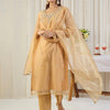 Dhiyona IE Women Ethnic Motifs Embroidered Regular Sequinned Kurta with Trousers & With Dupatta