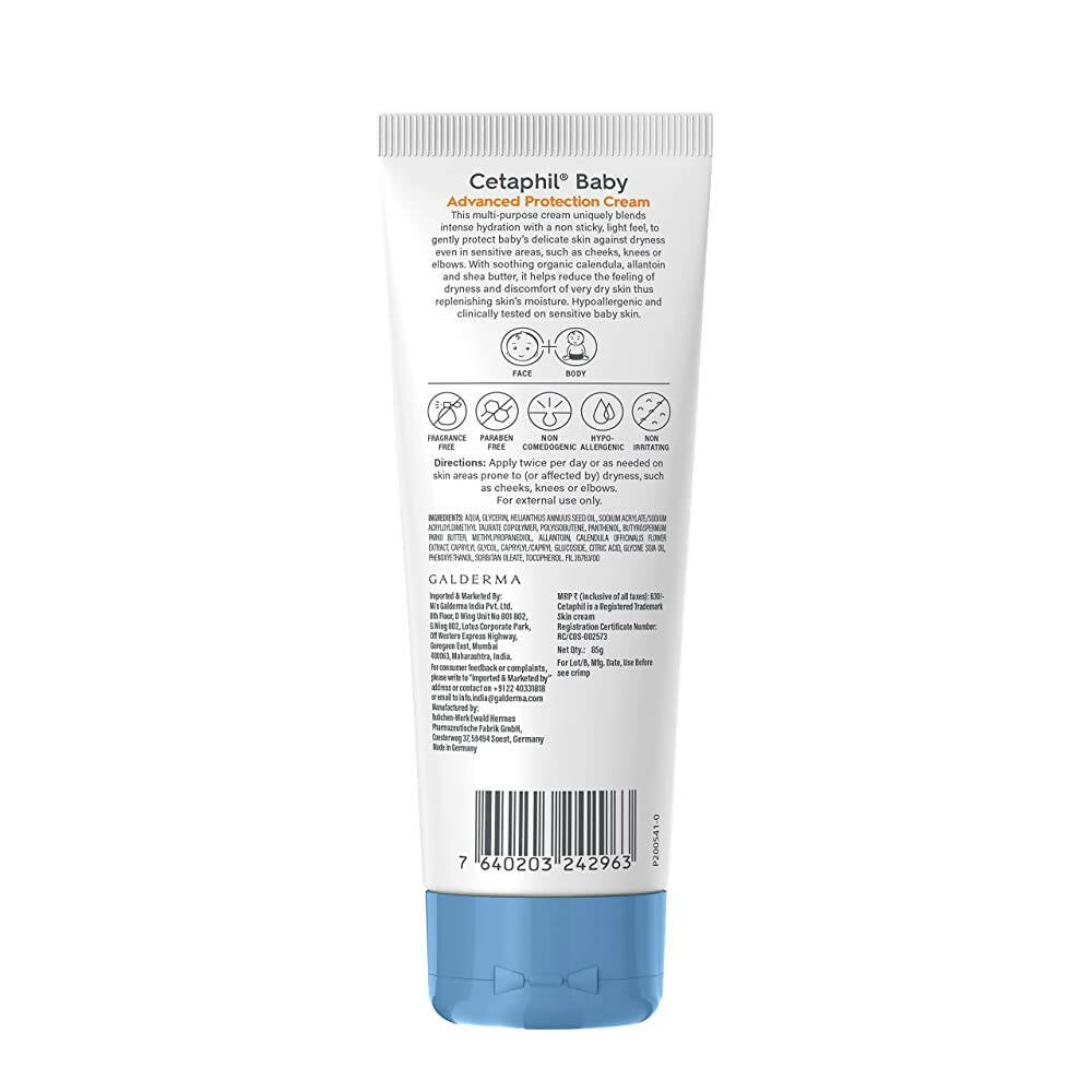 Cetaphil Baby Advanced Protection Cream With Organic Calendula - Indyancart