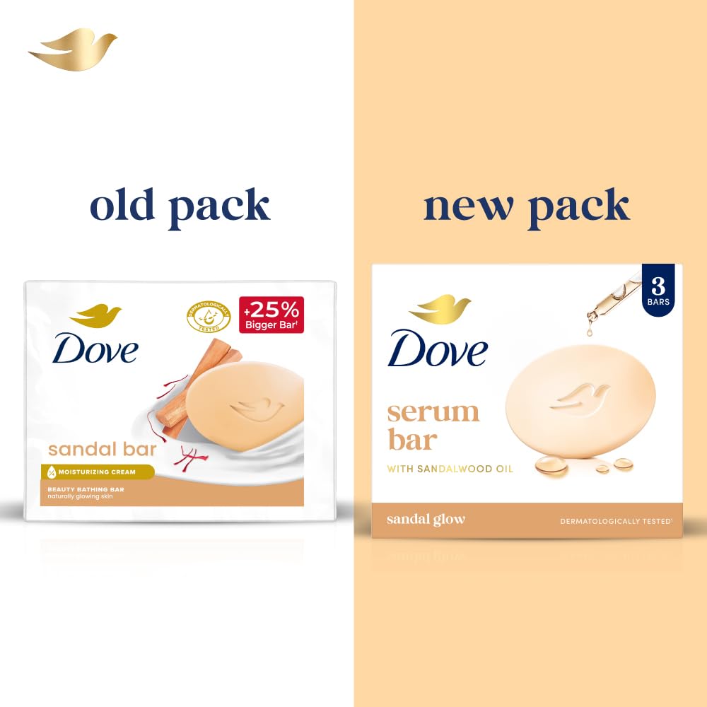 Dove Sandal Beauty Bathing Bar - For Natural Glowing Skin