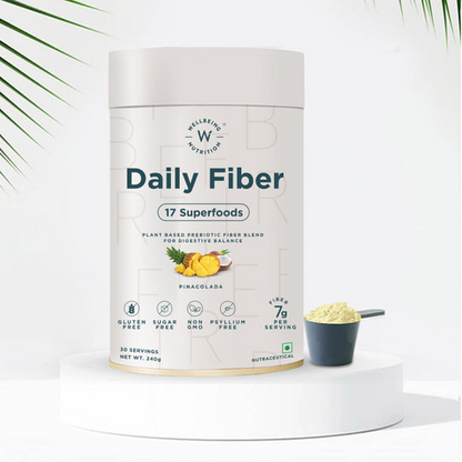 Wellbeing Nutrition Daily Fiber Powder-Pina Colada Flavor - Indyancart