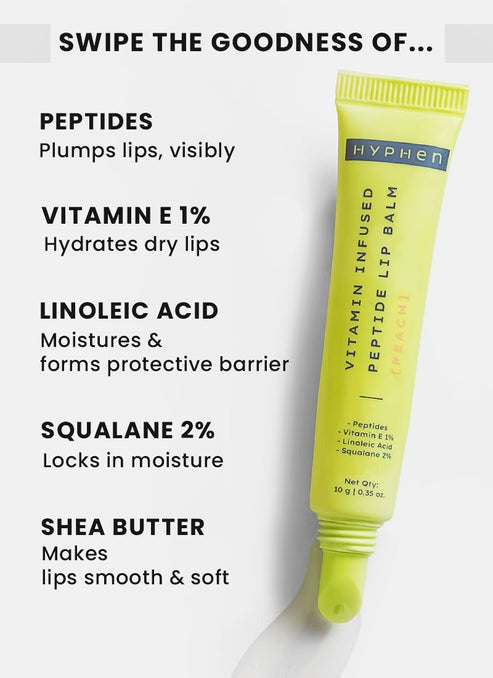 Hyphen By Kriti Sanon Vitamin Infused Peptide Lip Balm - Vanilla - Indyancart