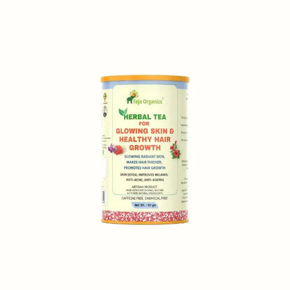 Teja Organics Skin Glow & Hair Growth Herbal Tea - Indyancart