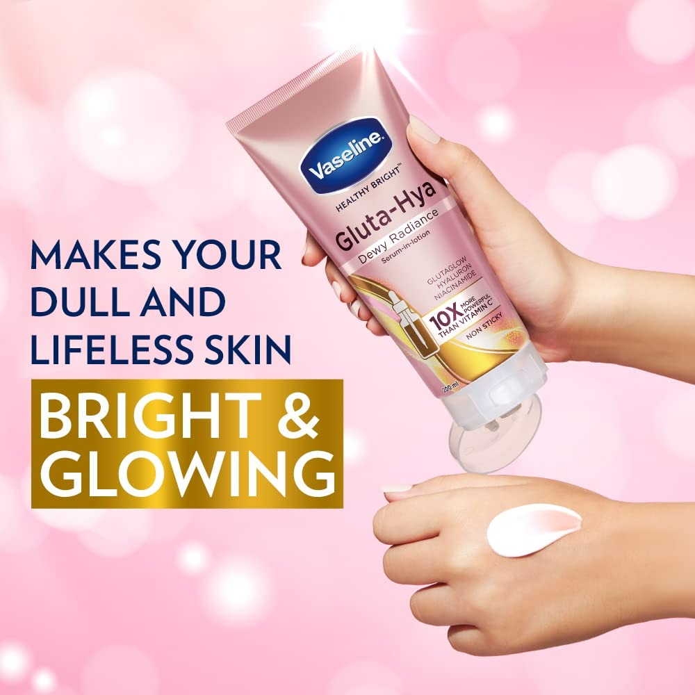 Vaseline Gluta Hya Serum-in-Lotion - Dewy Radiance & Flawless Glow Combo - Indyancart