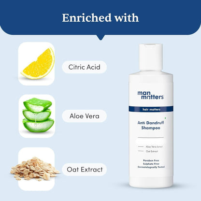 Man Matters 2% Ketoconazole Anti Dandruff Shampoo - Indyancart