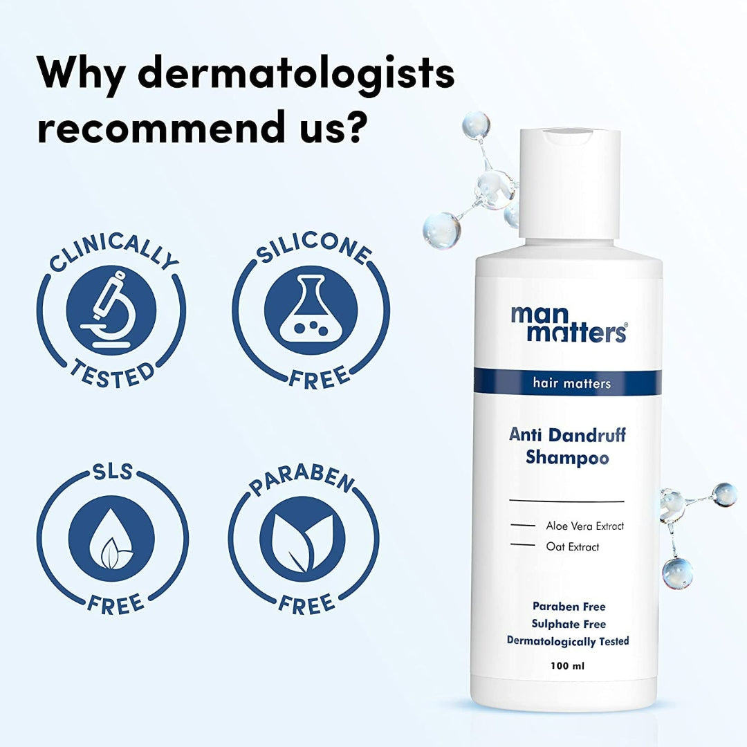 Man Matters 2% Ketoconazole Anti Dandruff Shampoo - Indyancart