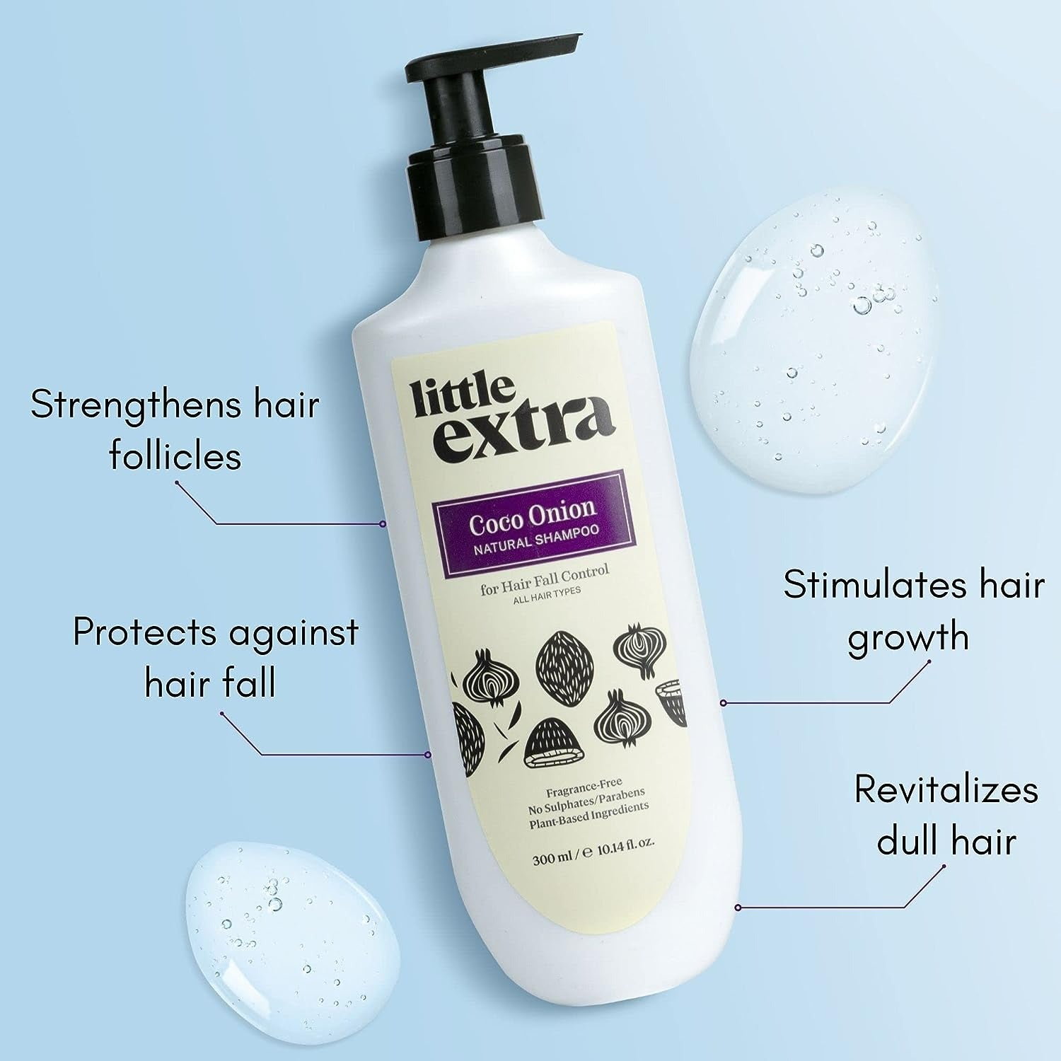 Little Extra Coco Onion Natural Shampoo - Indyancart