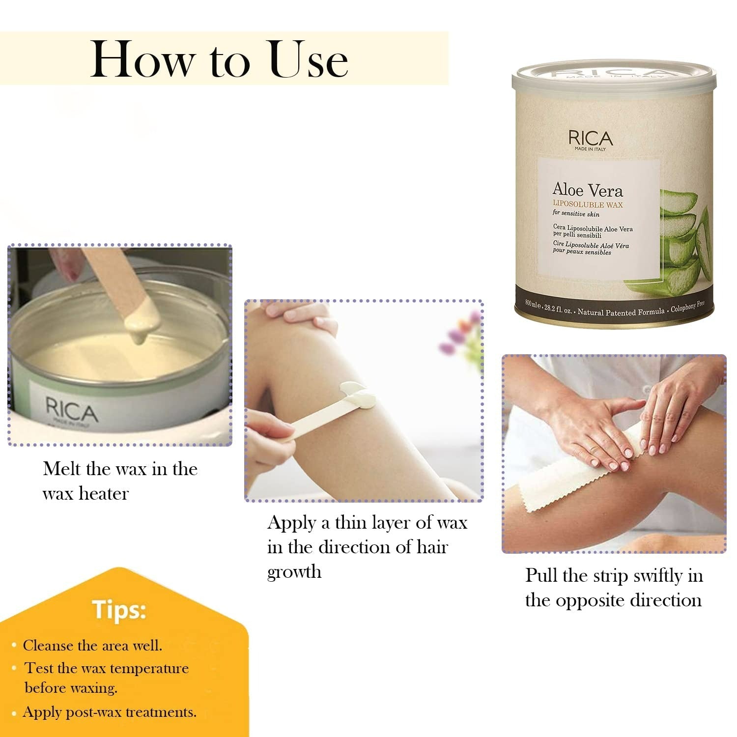 Rica Aloe Vera Liposoluable Wax - Indyancart