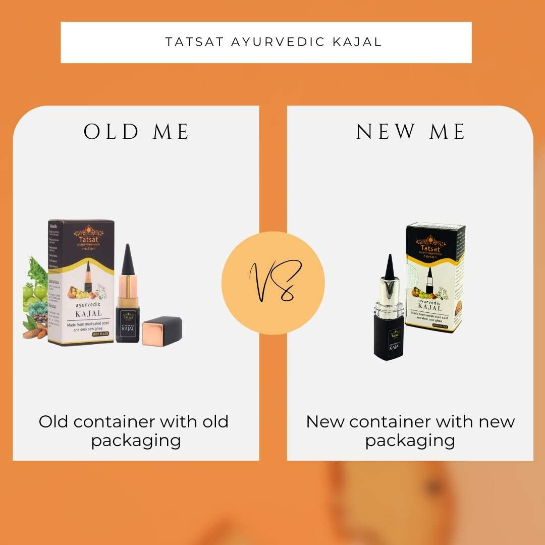 Tatsat 100% Natural Certified Ayurvedic Kajal With Pure Herbs - Indyancart