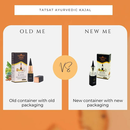 Tatsat 100% Natural Certified Ayurvedic Kajal With Pure Herbs - Indyancart