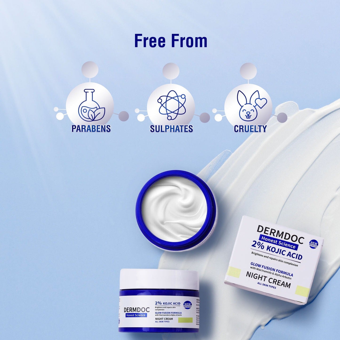 Dermdoc 2% Kojic Acid Night Cream - Indyancart