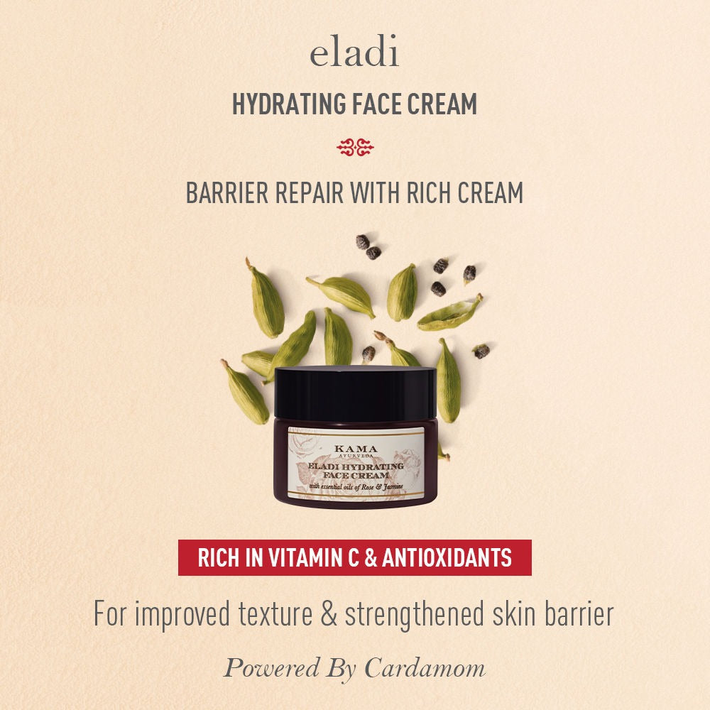 Kama Ayurveda Eladi Hydrating Ayurvedic Face Cream 50gm - Indyancart