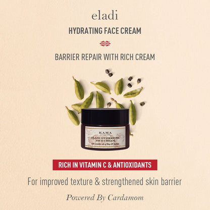 Kama Ayurveda Eladi Hydrating Ayurvedic Face Cream 50gm - Indyancart