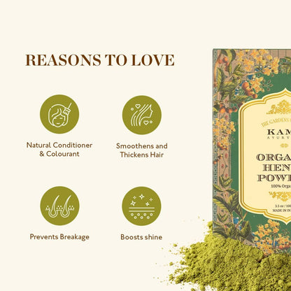 Kama Ayurveda Organic Henna Powder 100gm - Indyancart