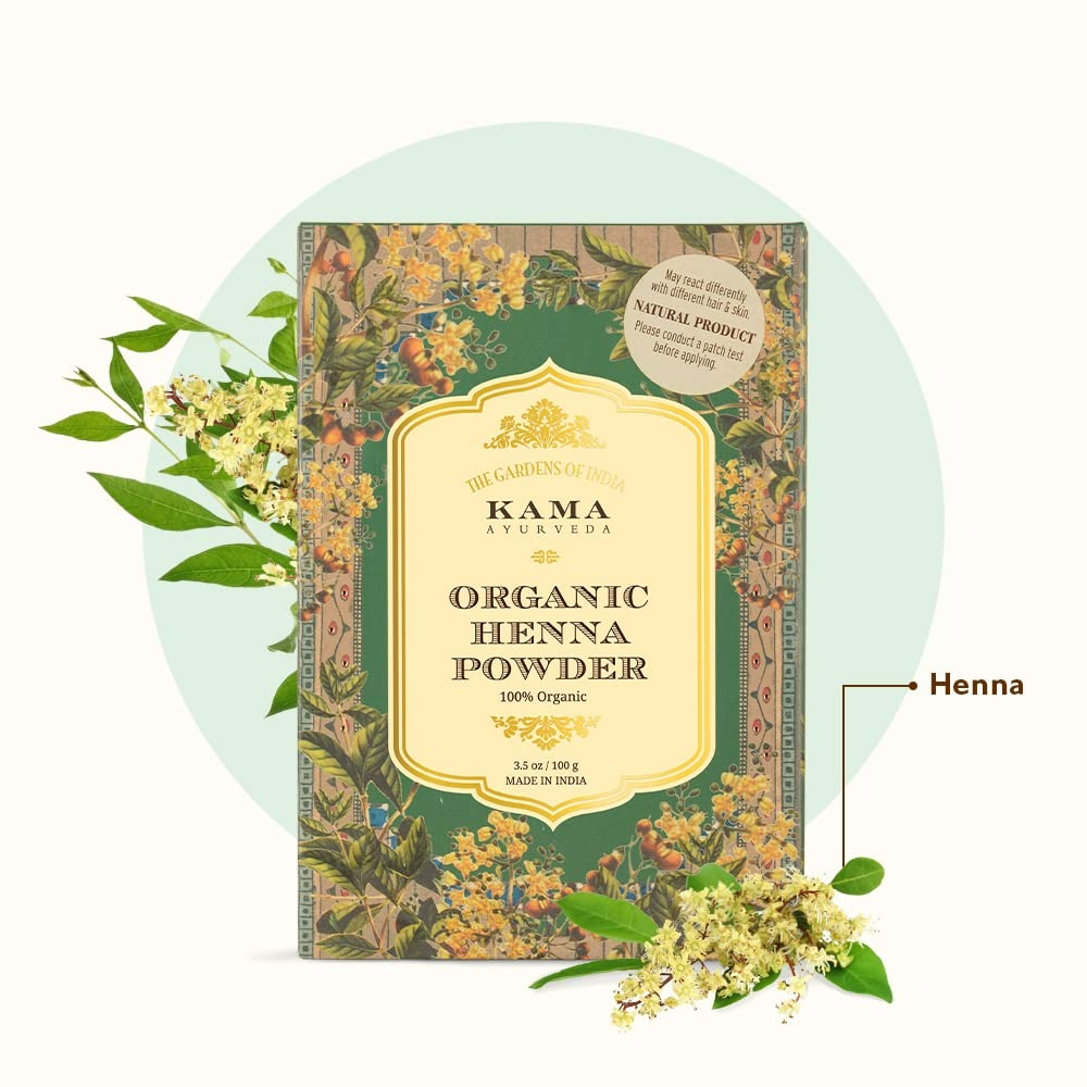 Kama Ayurveda Organic Henna Powder 100gm - Indyancart