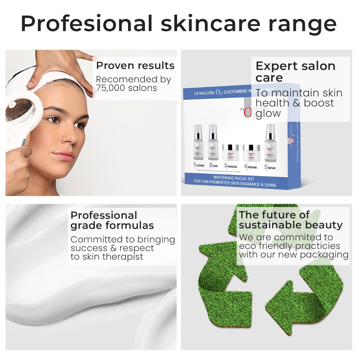 Professional O3+ Whitening Facial Kit for Tan-Pigmented Skin - Indyancart