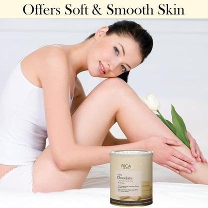 Rica White Chocolate Liposoluble Wax for Dry Skin - Indyancart