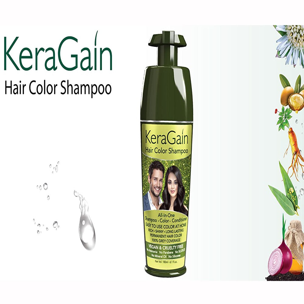 KeraGain Hair Color Shampoo - Indyancart