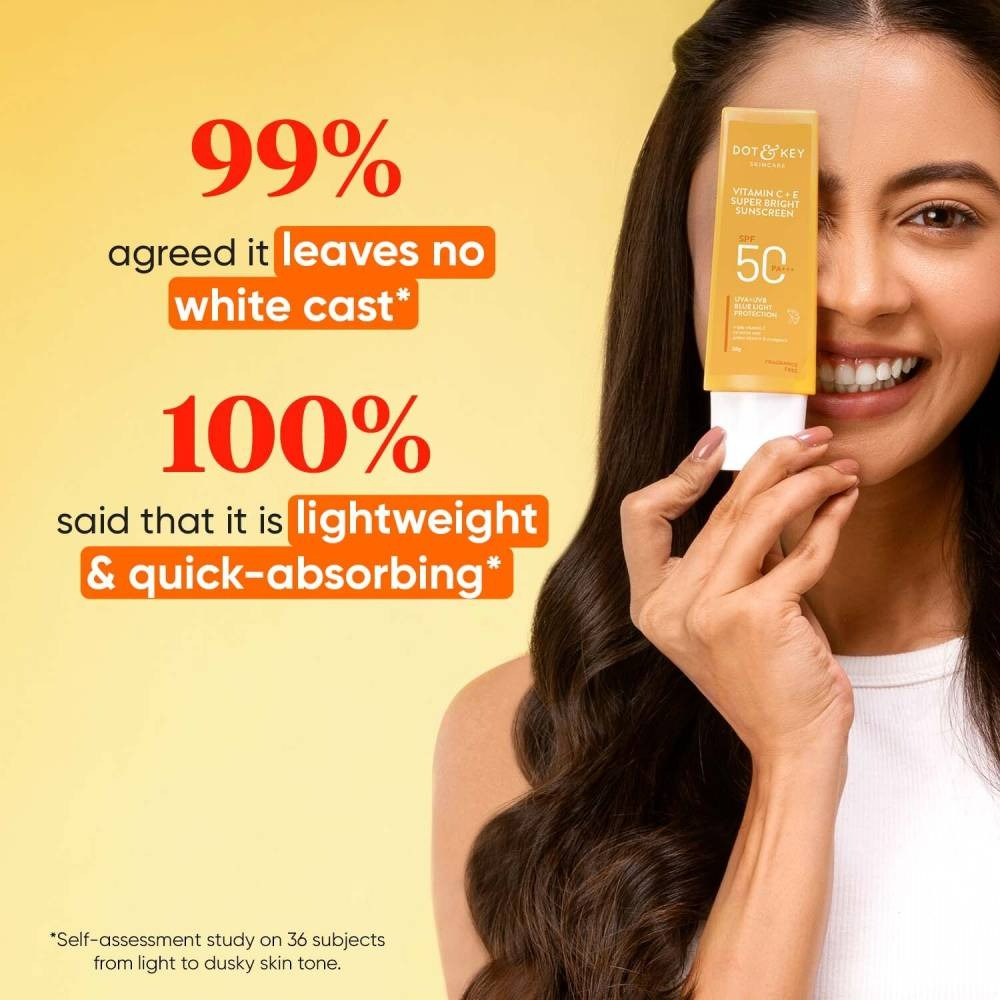Dot & Key Vitamin C + E Super Bright Sunscreen SPF 50+++ - Indyancart