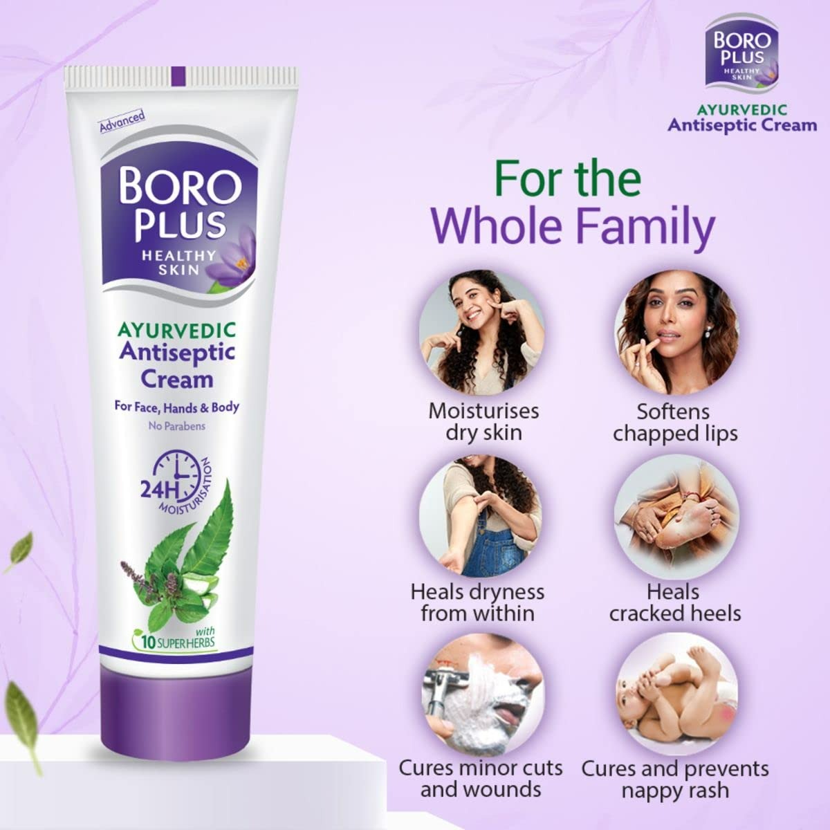BoroPlus Ayurvedic Antiseptic Moisturisation Cream for Face, Hand & Body - Indyancart