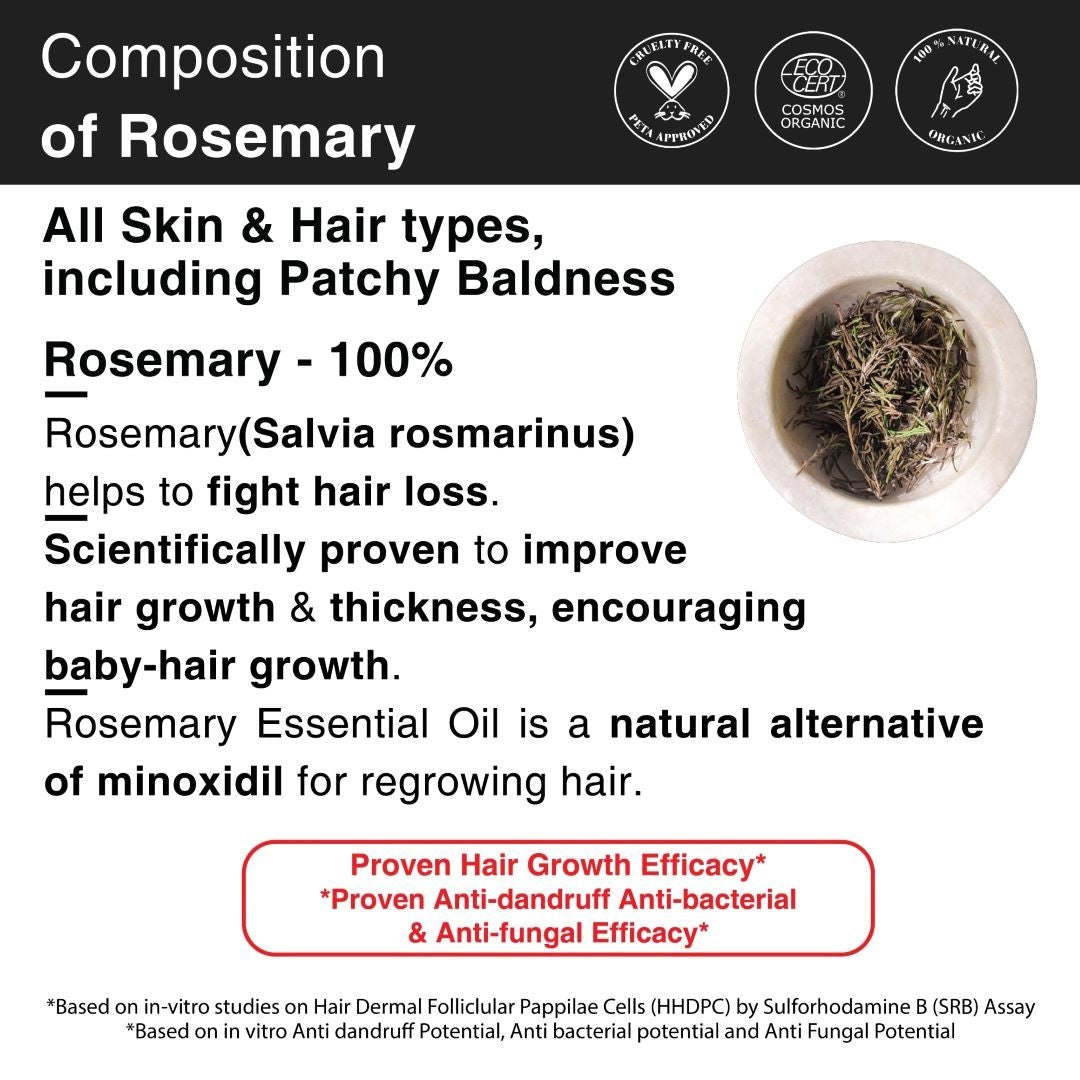 Soulflower Rosemary Oil for Healthy Hair and Shiny Skin