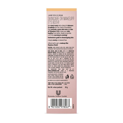 Lakme 9 To 5 Complexion Care Cc Face Cream SPF 30-Honey - Indyancart