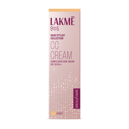 Lakme 9 To 5 Complexion Care Cc Face Cream SPF 30-Honey - Indyancart