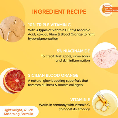 Dot & Key 10% Vitamin C+E Super Bright Face Serum With 5% Niacinamide, Glows Skin - Indyancart