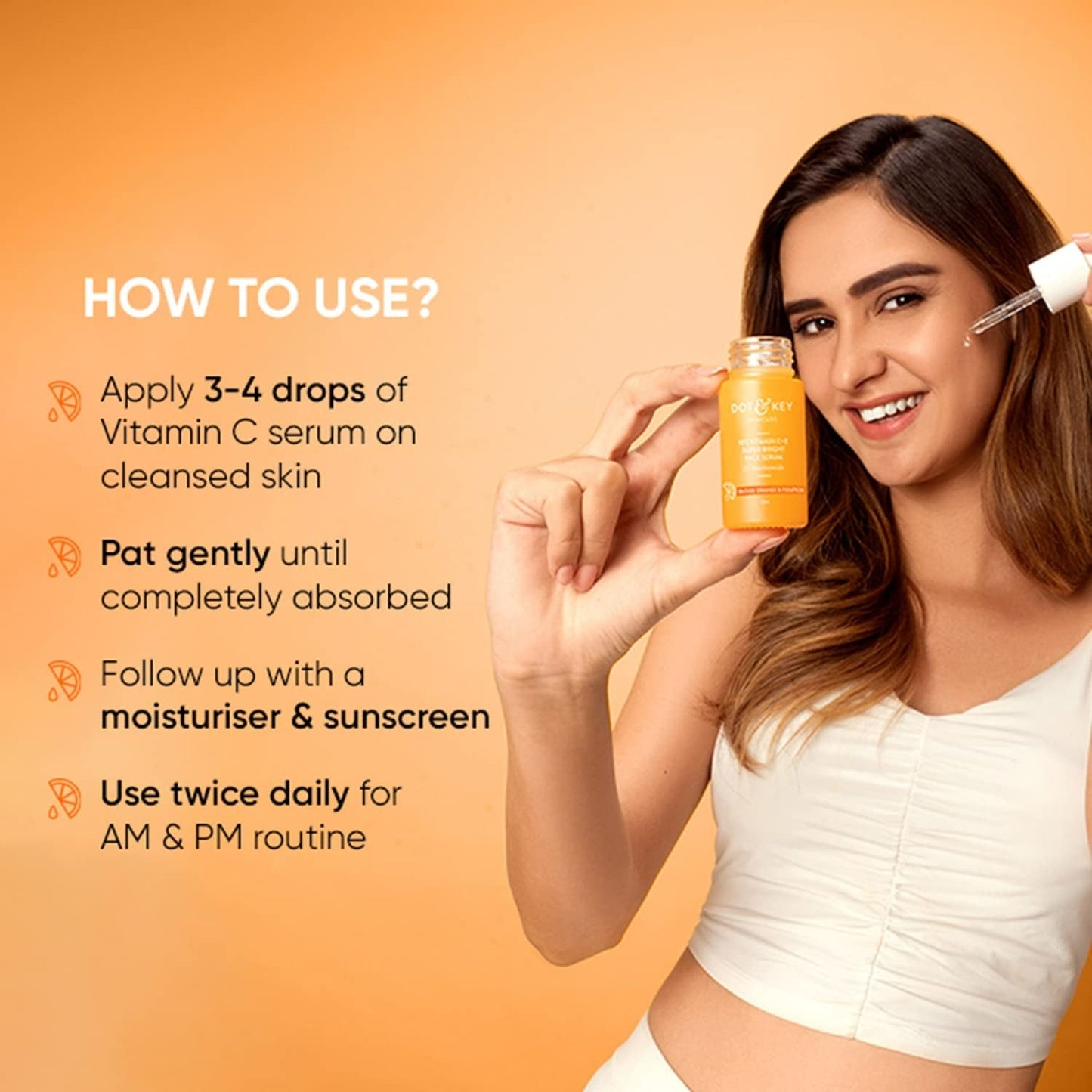 Dot & Key 10% Vitamin C+E Super Bright Face Serum With 5% Niacinamide, Glows Skin - Indyancart