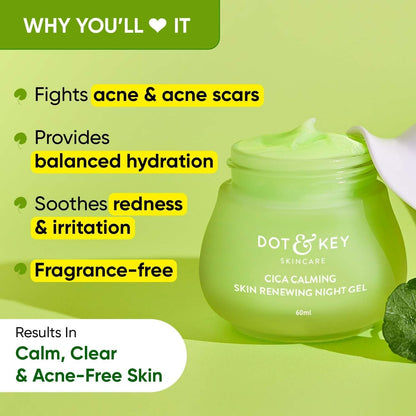Dot & Key CICA Niacinamide Night Gel - Indyancart