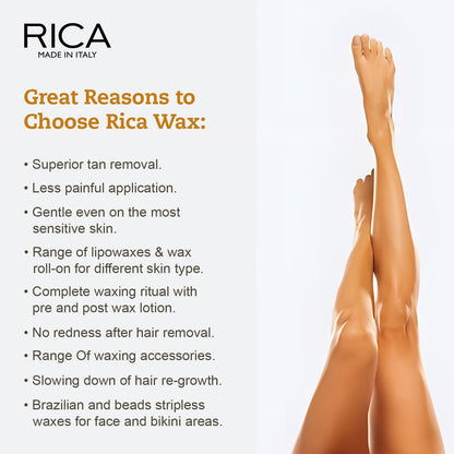 Rica Brazilian Wax with Avocado Butter, Natural & Stripless Wax - Indyancart