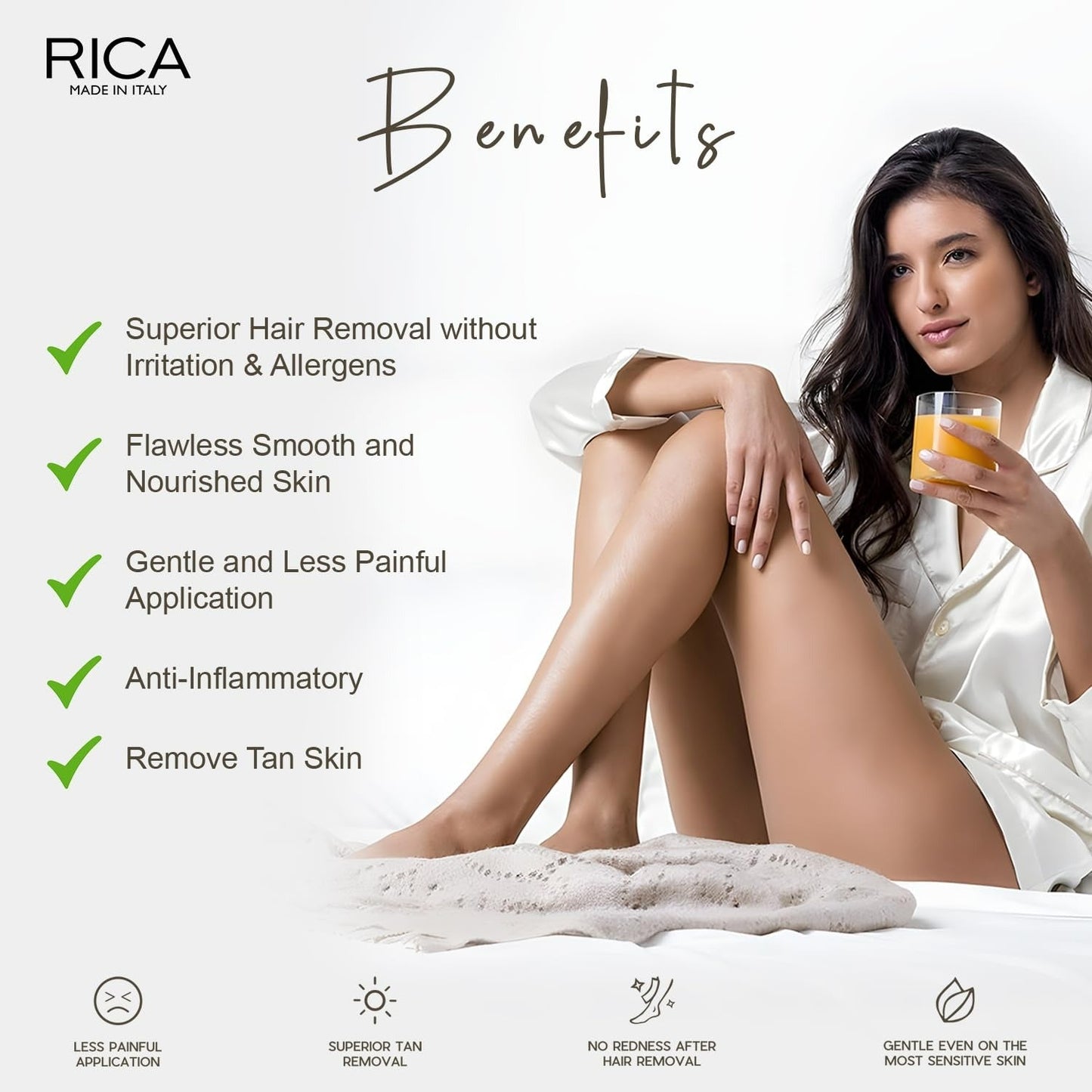 Rica Green Apple Liposoluble Wax For Sensitive Skin