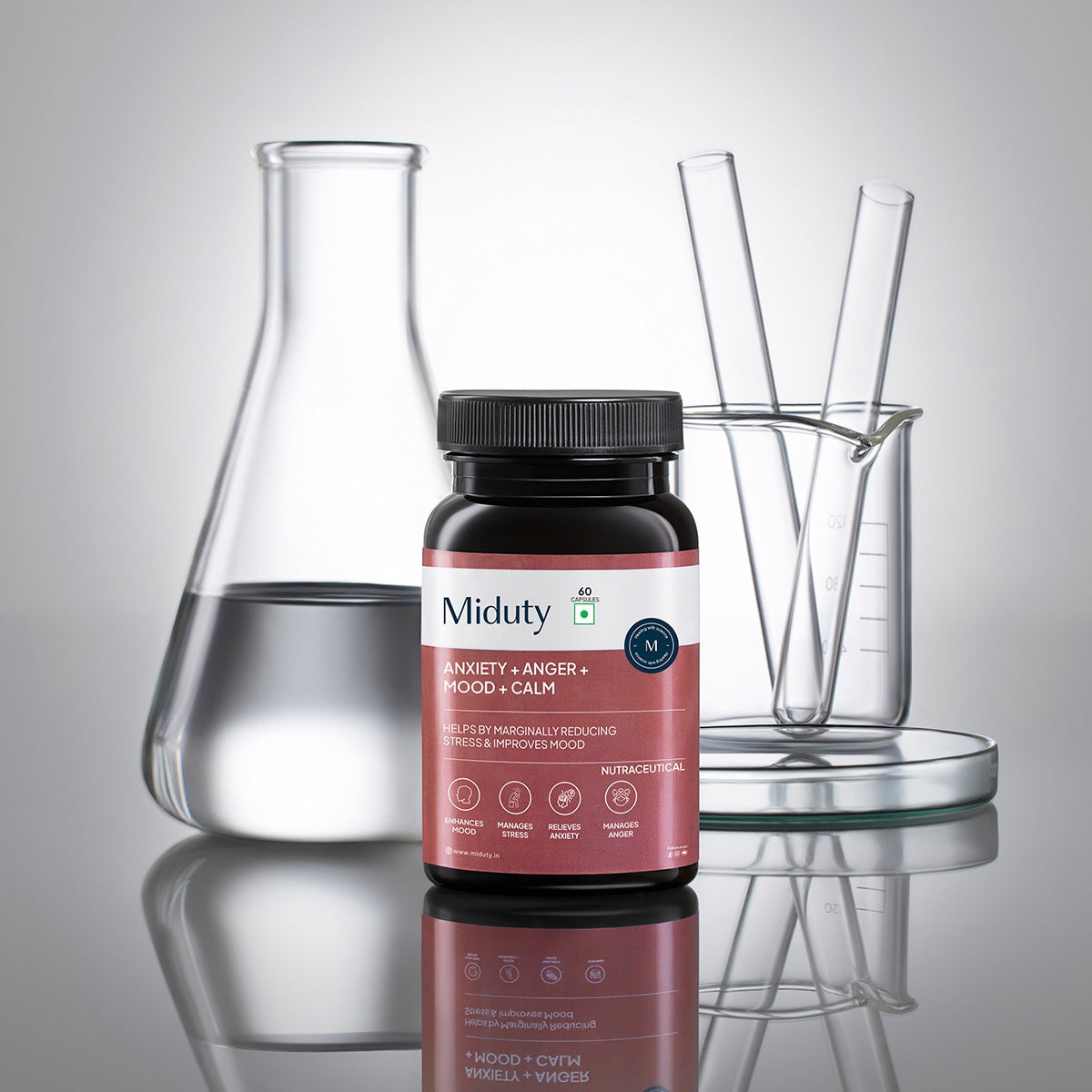 Miduty by Palak Notes Anxiety + Anger + Mood + Calm Capsules - Indyancart