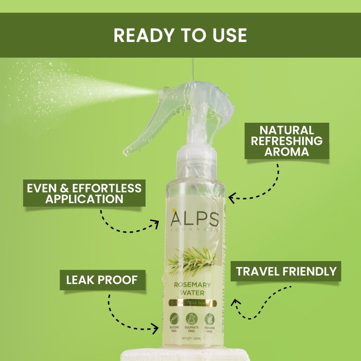 Alps Goodness Rosemary Water for Hair Regrowth - Indyancart