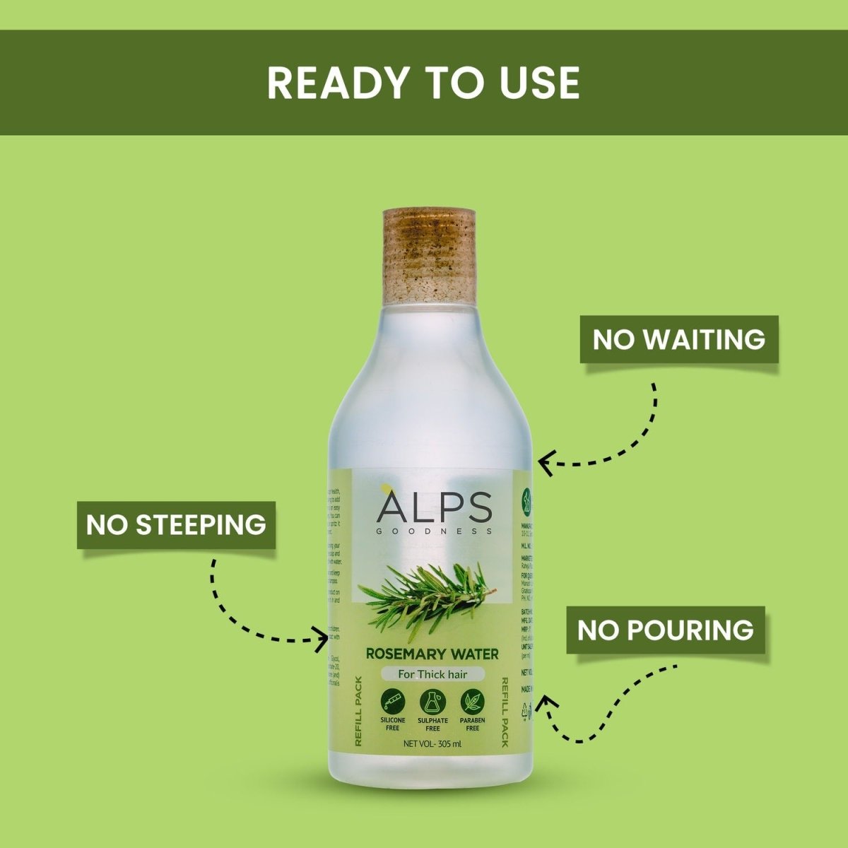 Alps Goodness Rosemary Water for Hair Regrowth - Indyancart