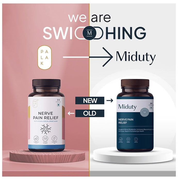 Miduty by Palak Notes Nerve Pain Relief Capsules - Indyancart