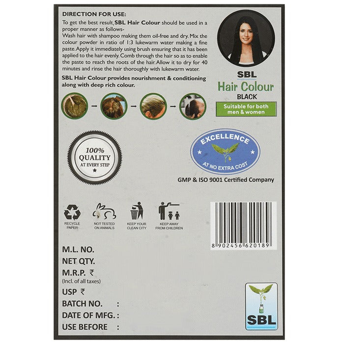 SBL Hair Colour Black - Indyancart