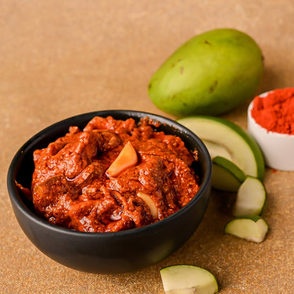 Vellanki Foods - Mango Pickle wih Garlic / Lahasun Ka Aam Aachar - Indyancart