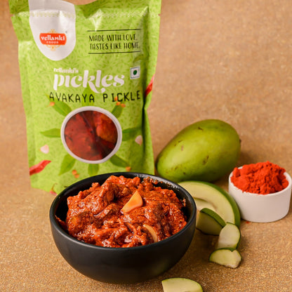 Vellanki Foods - Mango Pickle wih Garlic / Lahasun Ka Aam Aachar - Indyancart
