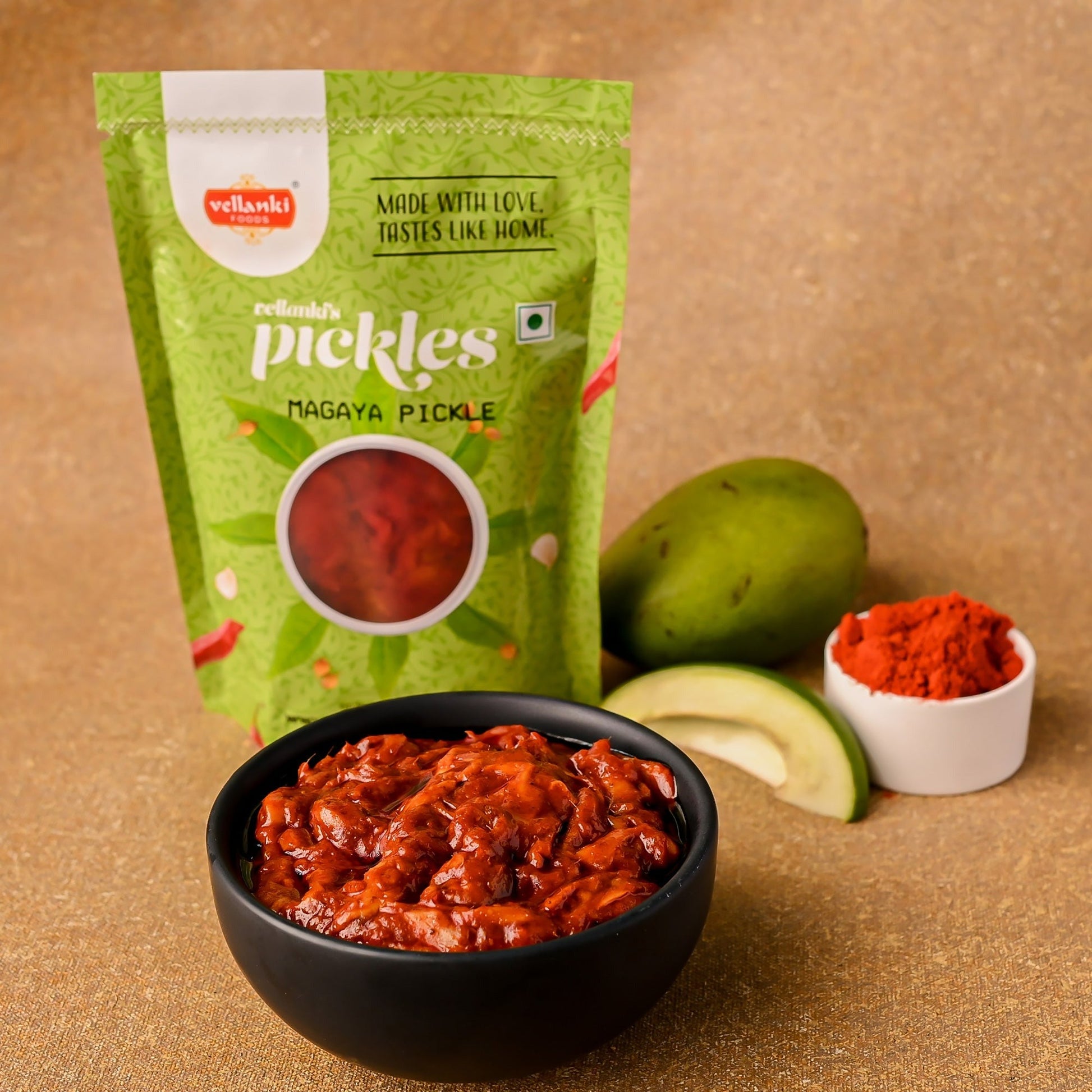 Vellanki Foods - Dried Mango Pickle / Sukhe Aam Ka Achaar / Magaya Pickle - Indyancart