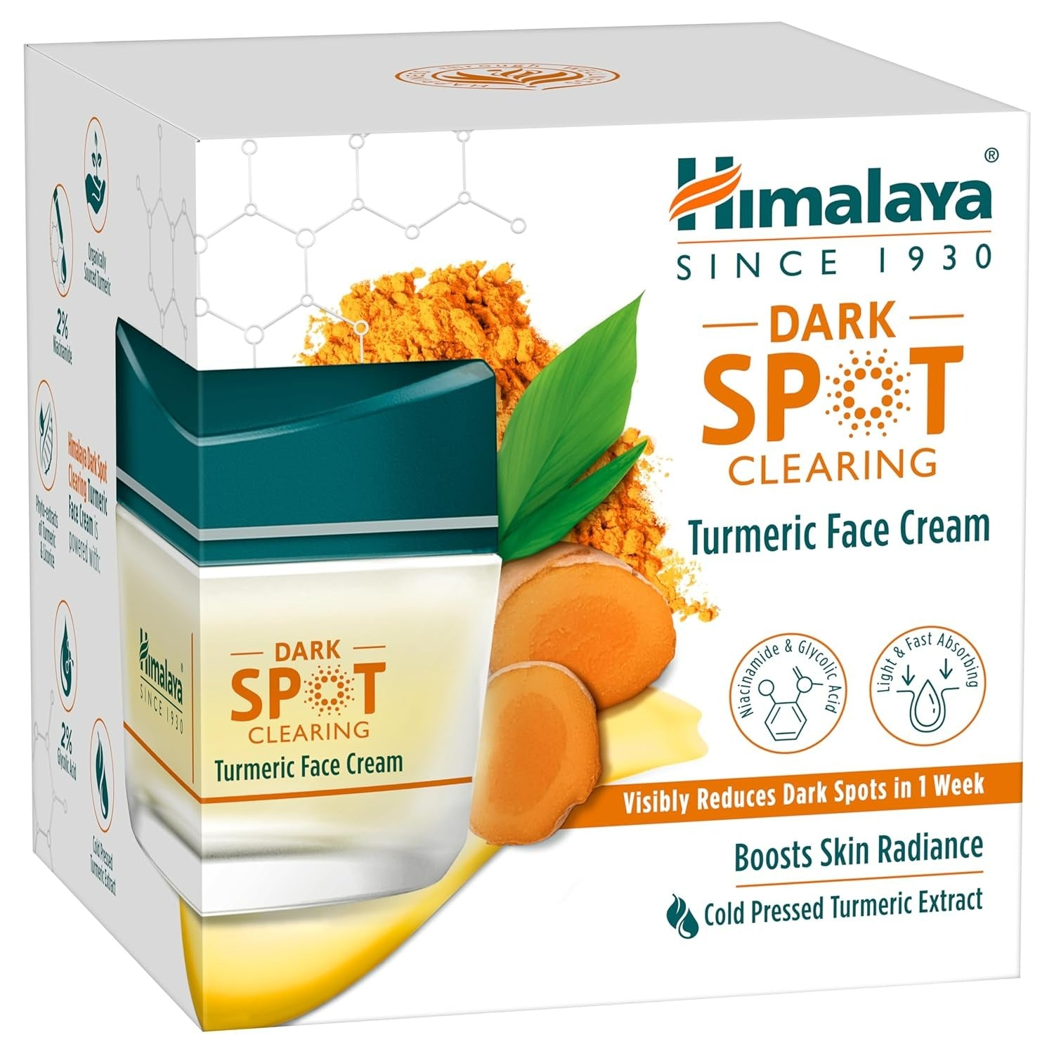 Himalaya Dark Spot Clearing Turmeric Face Cream - Indyancart