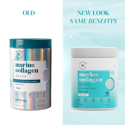 Wellbeing Nutrition Pure Korean Marine Collagen Powder - Unflavoured For Skin, Hair, Nails, Bone & Joint - Indyancart