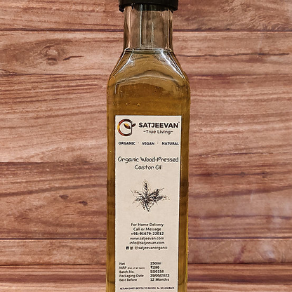 Satjeevan Organic Wood-Pressed Castor Oil