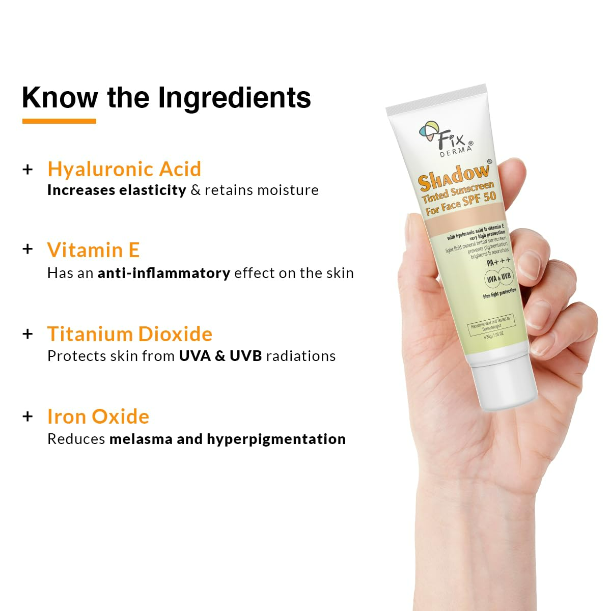 Fixderma Shadow Rx Tinted Sunscreen - Indyancart